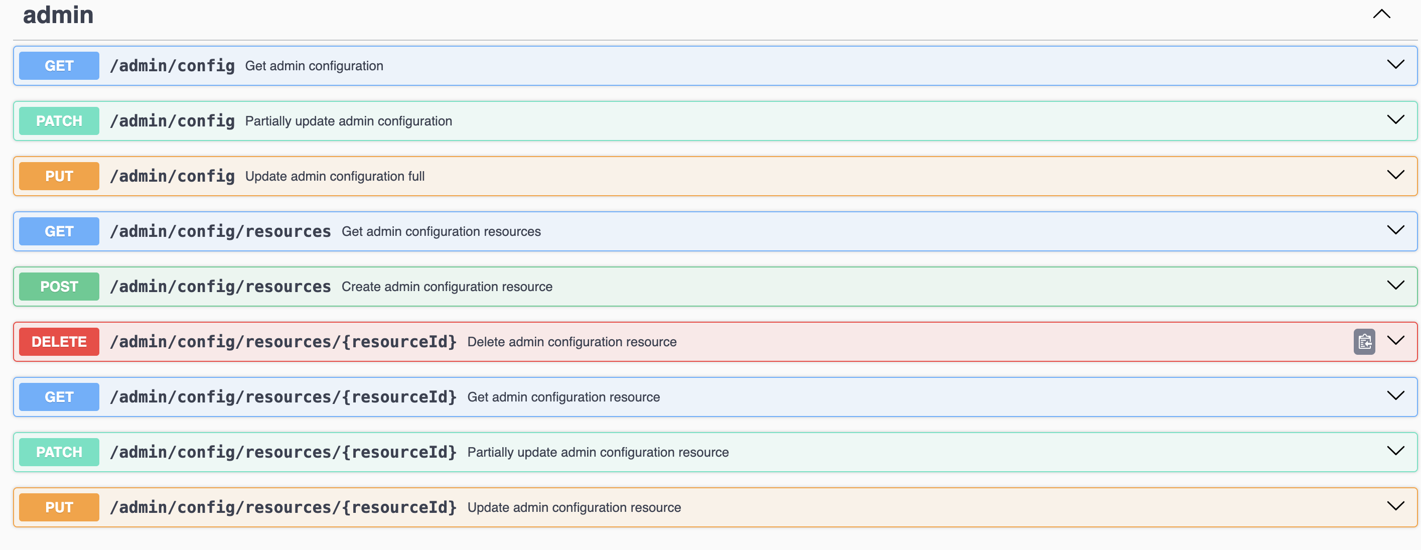admin routes